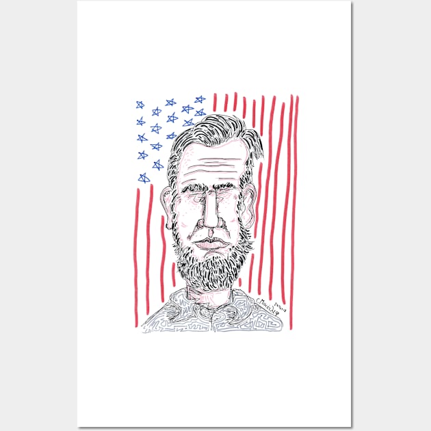 Abraham Lincoln Wall Art by micalef